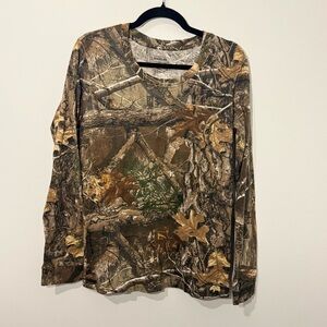 Magellan Outdoors Camouflage Shirt with Earthy Tones - Large